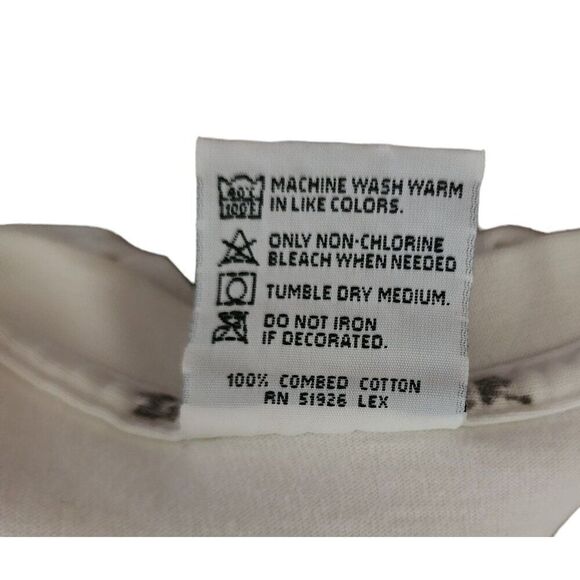 Vintage 80s Hard Rock Cafe Washington Save the Planet Mens Size XL White - Picture 7 of 7